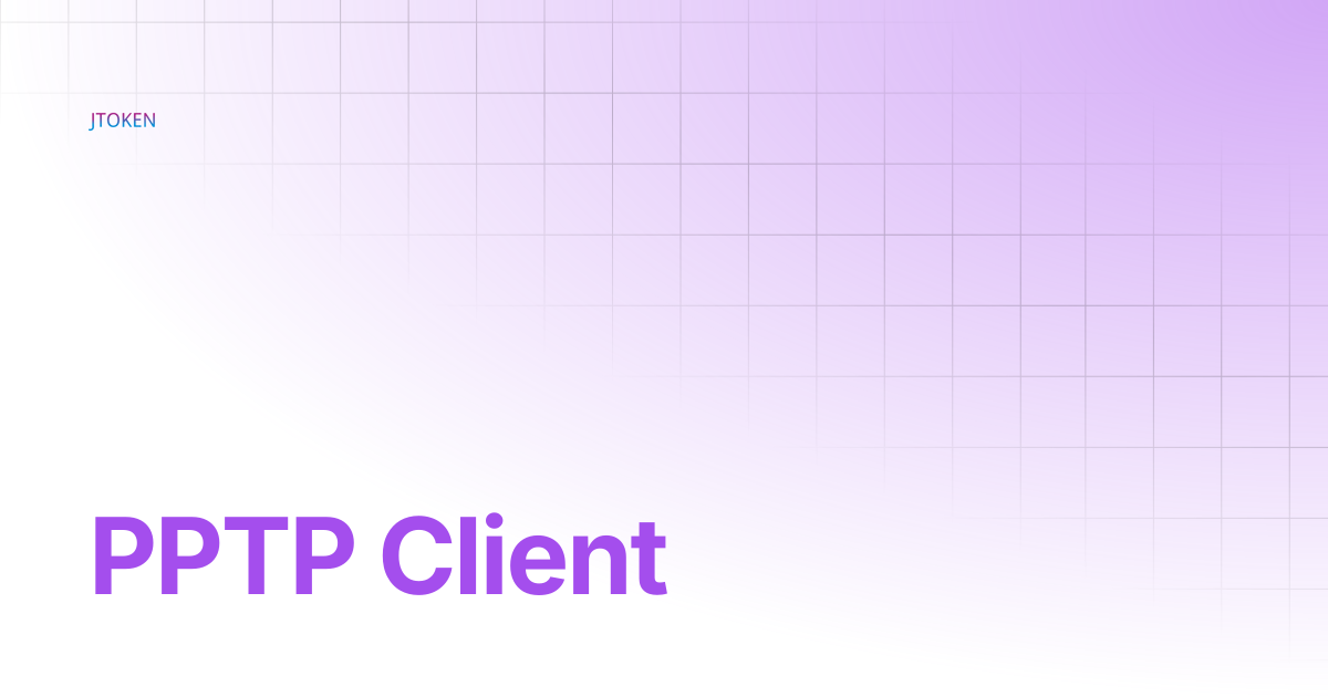 PPTP Client | ROUTER V519 | JTOKEN